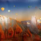 Постер "Каньон и воздушные шары" тиснение фольгой, упаковка в тубус, 500х700 мм - Фото 2