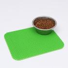 Коврик для животных универсальный, прямоугольный, 27 х 34 см, зелёный - Фото 3