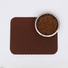 Коврик для животных универсальный, прямоугольный, 27 х 34 см, коричневый - Фото 4