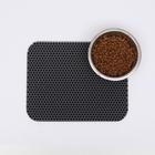 Коврик для животных EVA, ячеиистый, 27 х 34 см, серый - Фото 4