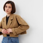 Жакет женский MINAKU: Casual Collection цвет бежевый, р-р 42 - Фото 3