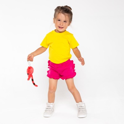 Футболка детская, рост 116 см, жёлтая