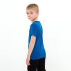 Футболка детская, цвет синий, рост 104 см - Фото 4