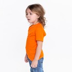 Футболка детская, цвет оранжевый, рост 122 см - Фото 3