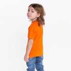 Футболка детская, цвет оранжевый, рост 122 см - Фото 5