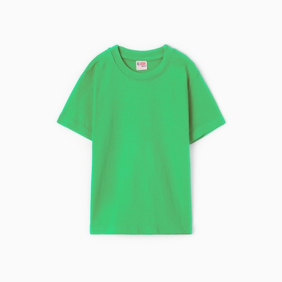 Футболка детская однотонная ATA kids, ярко-зелёная, рост 92 см