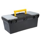 Ящик для инструмента ТУНДРА, 16", 390 х 200 х 170 мм, пластиковый, лоток, два органайзера - Фото 2