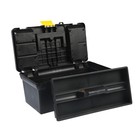 Ящик для инструмента ТУНДРА, 16", 390 х 200 х 170 мм, пластиковый, лоток, два органайзера - Фото 4