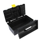 Ящик для инструмента ТУНДРА, 16", 390 х 200 х 170 мм, пластиковый, лоток, два органайзера - Фото 5