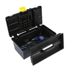 Ящик для инструмента ТУНДРА, 16", 390 х 200 х 170 мм, пластиковый, лоток, два органайзера - Фото 6