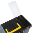 Ящик для инструмента ТУНДРА, 16", 390 х 200 х 170 мм, пластиковый, лоток, два органайзера - Фото 10