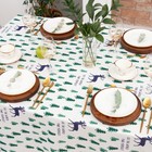 Скатерть Доляна "Елочки" 145х145±3см,100%пэ, рогожка 130 гр/м - фото 31436682