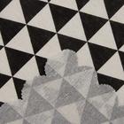Скатерть Доляна "Треугольники" 145х145±3см,100%пэ, рогожка 130 гр/м - фото 4327969