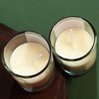 Новогодние свечи в стакане (набор 2 шт.) «Исполнения желаний», аромат ваниль - Фото 5