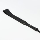 Шлёпалка БДСМ черная, кожа, 29×4.2 см - Фото 4