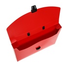 Папка-портфель А4 Calligrata, 1 отделение, 700 мкм, до 300 листов, красная - Фото 7