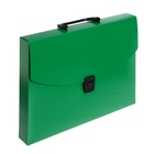 Папка-портфель А4 Calligrata, 1 отделение, 700 мкм, до 300 листов, зелёная - Фото 5