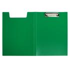 Папка-планшет с зажимом А4, 1.2 мм, Calligrata, пластик, зелёная (клипборд с крышкой) - фото 6434112