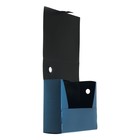 Папка-короб архивная А4 Calligrata, корешок 100 мм, пластик, вырубная застежка, синяя, до 900 листов - Фото 3