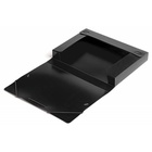 Папка-короб на резинке А4, 700 мкм, корешок 40 мм, Calligrata, пластик, чёрная, до 300 листов - Фото 3