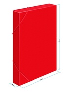 Папка-короб на резинке А4, 700 мкм, корешок 40 мм, Calligrata, пластик, красная, до 300 листов  (артикул 6926785)  большой выбор товаров оптом и в розницу по низким ценам с доставкой