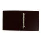 Альбом для монет на кольцах, формат Оптима 230×265 мм Calligrata, входит до 20 листов, обложка ПВХ, коричневый - Фото 3