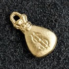 Сувенир кошельковый "Мешок денежный", олово, 1,1х0,9х0,3 см (комплект 5 шт) - фото 21296158