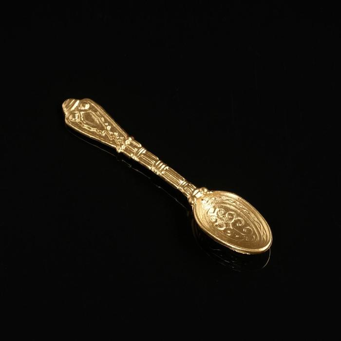 Сувенир кошельковый "Ложка-загребушка", олово, 1,0x0,4x4,5 см - Фото 1
