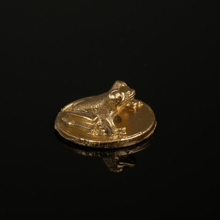 Сувенир кошельковый "Лягушка", олово, 2х2х0,5 см - Фото 1