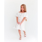 Платье для девочки KAFTAN: Cute, белое, размер 38 (146-152 см) - Фото 5