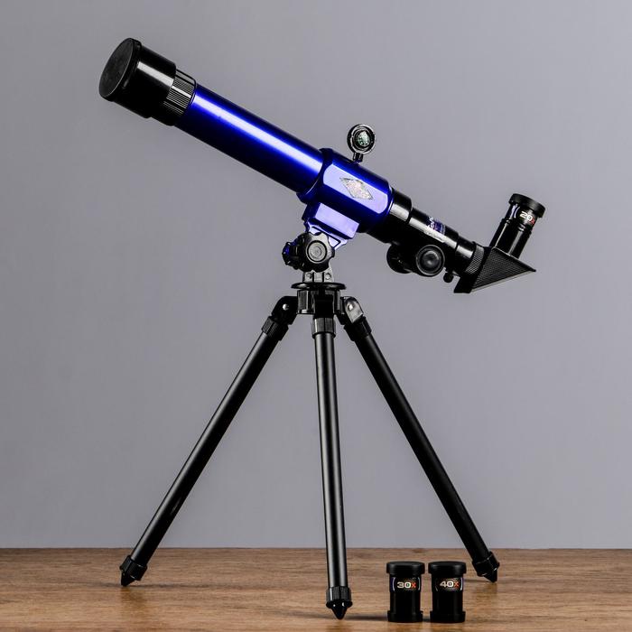 Телескоп настольный 20х30х40, синий - фото 1960329