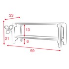 Подставка напольная для цветов «Клик Мебель. Флора», 2 полки, 210×590×230 см, цвет неокрашенный - Фото 5