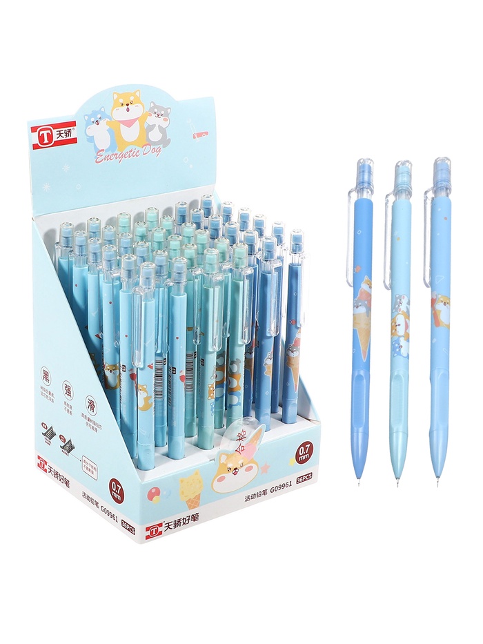 Карандаш механический, толщина грифеля 0.7 мм, НВ, корпус с рисунком, МИКС - Фото 1