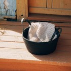 Корзина для хранения SL Home «Луиза», плетёная, ручной работы, 33×33×16 см, чёрная - Фото 6