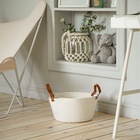 Корзина для хранения SL Home «Луиза», плетёная, ручной работы, 33×33×16 см, белая - Фото 5