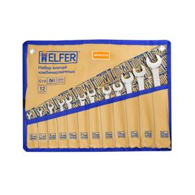Набор ключей комбинированных HELFER HF002510, 6-22 мм, 12 предметов, сумка