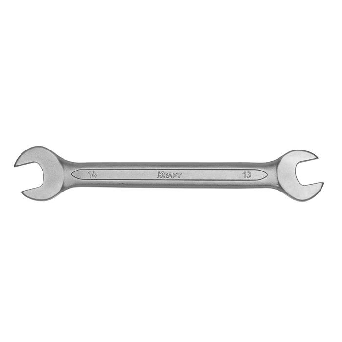 Ключ рожковый KRAFT KT 700528, холодный штамп, 13х14 мм