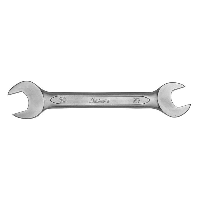 Ключ рожковый KRAFT KT 700536, холодный штамп, 27х30 мм - Фото 1
