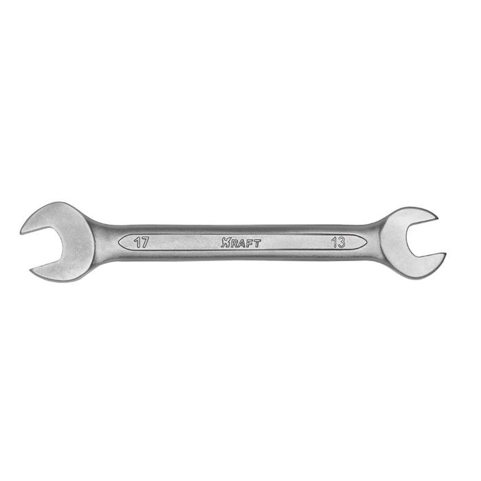 Ключ рожковый KRAFT KT 700593, холодный штамп, 13х17 мм