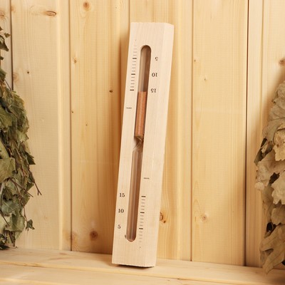 Часы песочные для бани и сауны закрытые ЧПС-1Ш, на 15 мин, деревянные