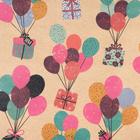 Бумага упаковочная крафтовая «Подарки», 70×100 см  (артикул 6887566)  большой выбор товаров оптом и в розницу по низким ценам с доставкой