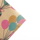 Бумага упаковочная крафтовая «Подарки», 70×100 см  (артикул 6887566)  большой выбор товаров оптом и в розницу по низким ценам с доставкой