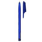 Ручка шариковая 1,0 мм стержень синий, корпус синий треугольный - Фото 1