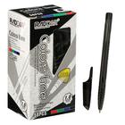 Ручка шариковая 1,0 мм стержень чёрный, корпус чёрный треугольный (комплект 50 шт) - фото 35183817