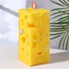 Свеча ароматическая декоративная "Ажурная", желтый, 6х6х12 см, дыня - фото 9299344