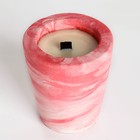 Свеча - цилиндр ароматическая в бетоне, 8х9 см, белый, кокос - Фото 3
