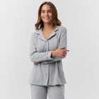 Пижама женская (рубашка, брюки) KAFTAN Fresh, размер 44-46, серая - Фото 2