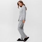 Пижама женская (рубашка, брюки) KAFTAN Fresh, размер 44-46, серая - Фото 4