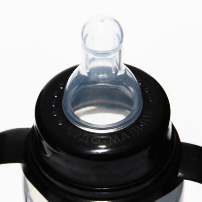 Бутылочка для кормления M&B «Fashion Baby», классическое горло, от 0 мес, 250 мл., цилиндр, с ручками