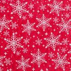 Покрывало Экономь и Я "Снежинки" 150*210±5см,микрофайбер,210 г/м2,100% п/э - фото 68895121